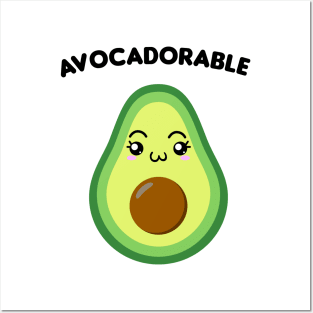 Adorable avocado Kawaii style Posters and Art